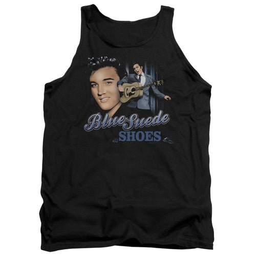 Elvis Presley Blue Suede Shoes Tank Top