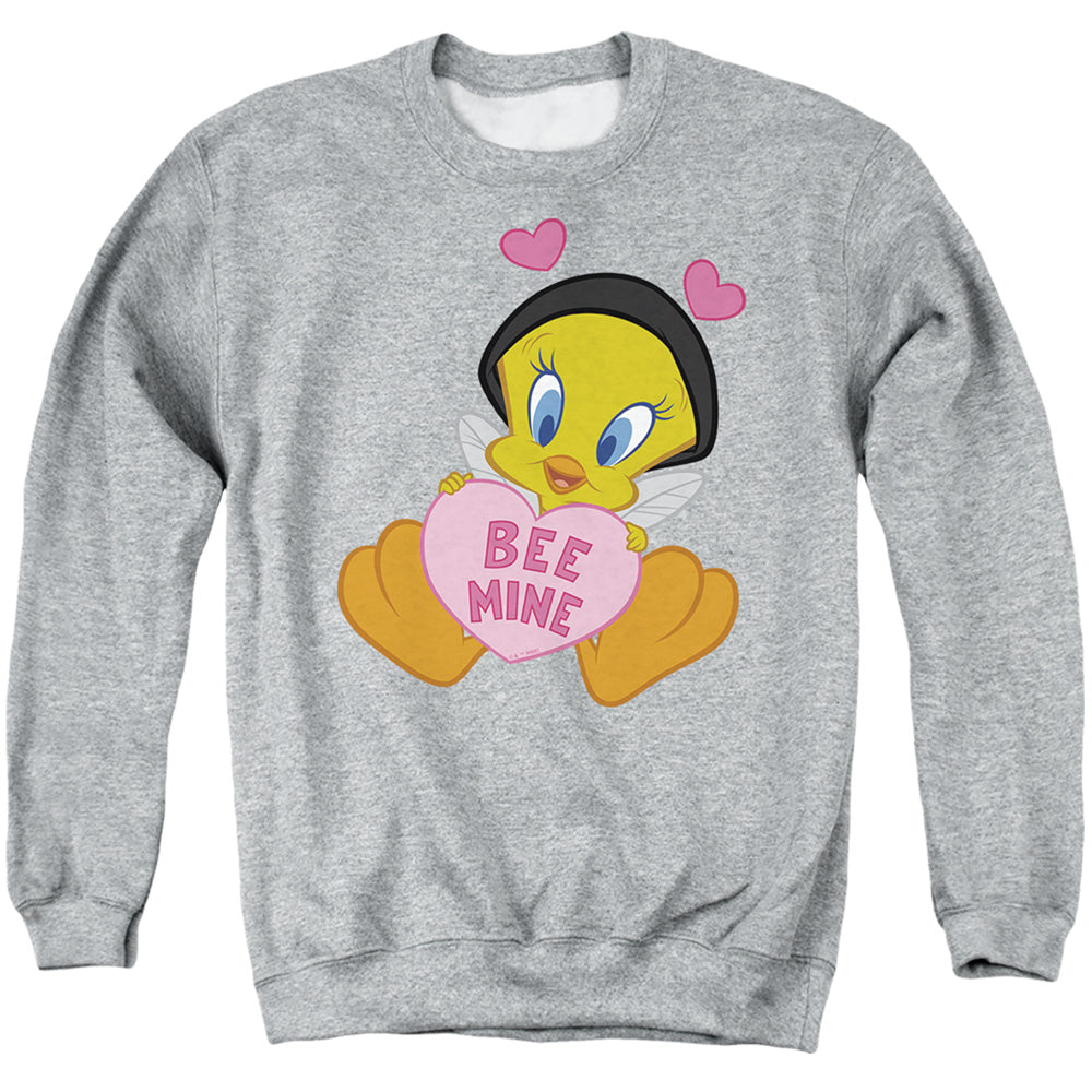 Looney Tunes Valentine'S Day Tweety Bee Mine Crewneck Sweatshirt
