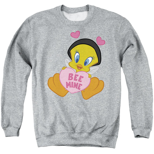 Looney Tunes Valentine'S Day Tweety Bee Mine Crewneck Sweatshirt
