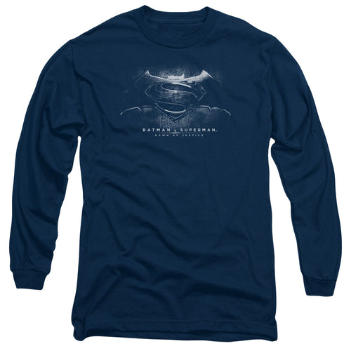 Batman v Superman Bw Logo Long Sleeve T-Shirt