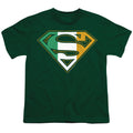 Superman Irish Shield Hunter Green Youth/Toddler T-Shirt