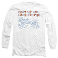Ren and Stimpy Shut Up and Look Stupid! Long Sleeve T-Shirt