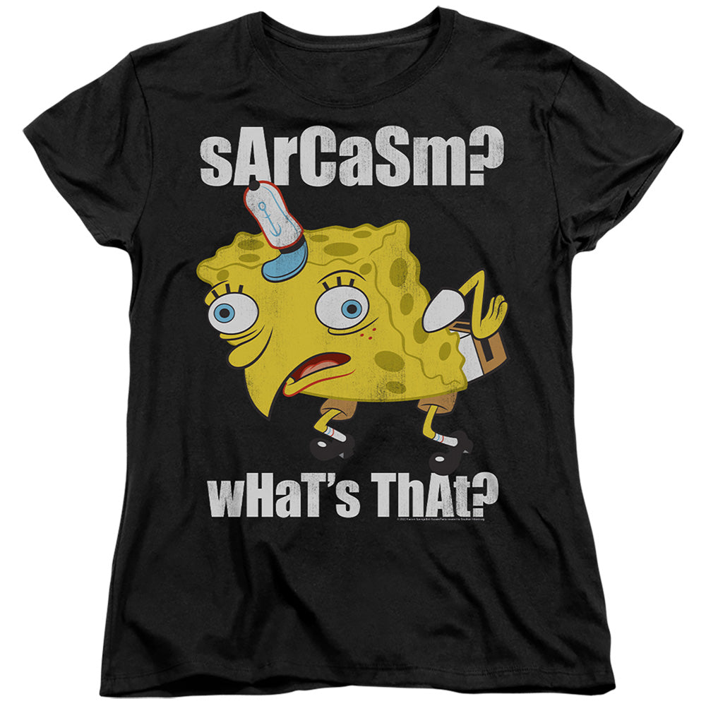 Spongebob Squarepants Sarcasm Meme Womens T-Shirt