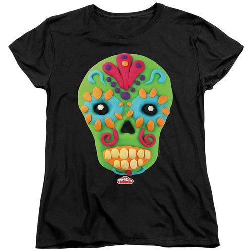 Play-Doh Sugar Skull Womens T-Shirt