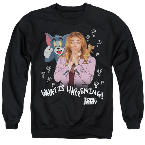 Tom and Jerry Movie What Is Happening Crewneck Sweatshirt