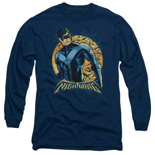 Batman Nightwing Moon Long Sleeve T-Shirt