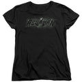 Justice League Aquaman Title Womens T-Shirt