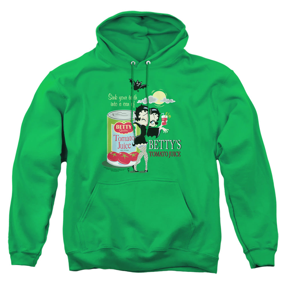 Betty Boop Vampire Tomato Juice Pullover Hoodie