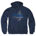 Ford Engine Schematic Pullover Hoodie