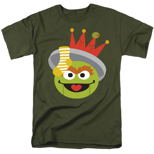 Sesame Street Christmas Nutcracker Oscar the Grouch Kelly Green T-Shirt