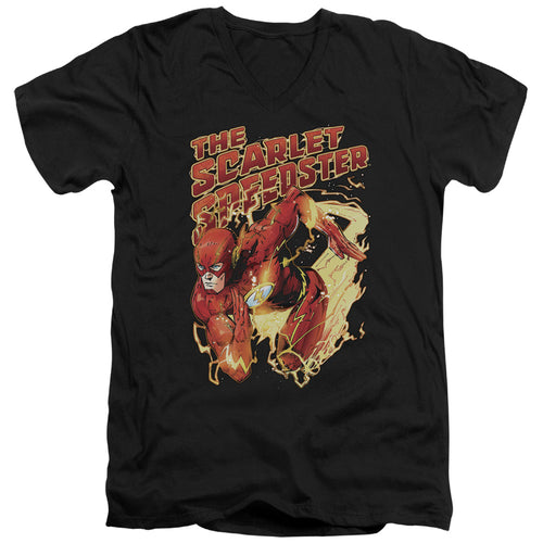 Justice League Scarlet Speedster V-Neck T-Shirt