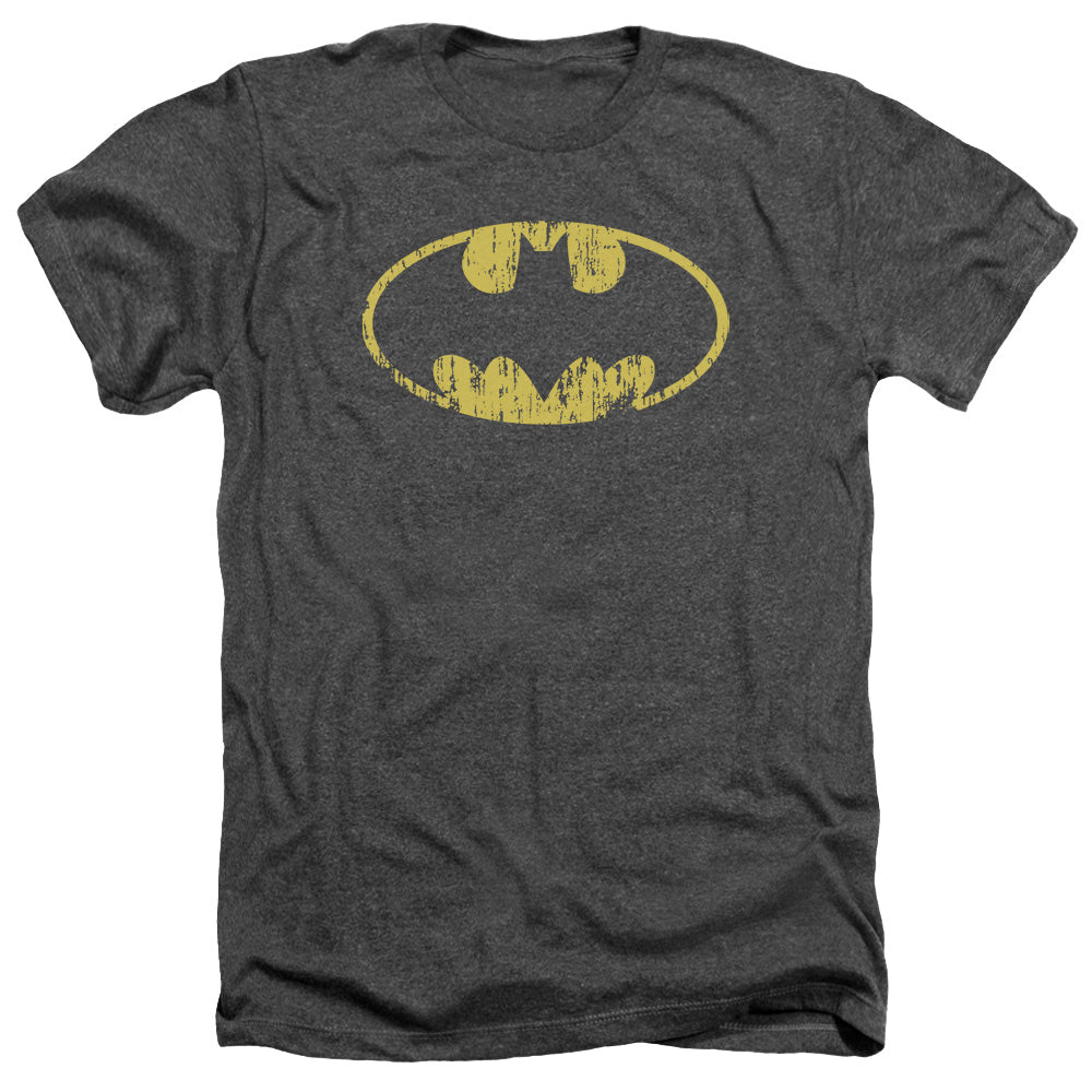 Batman Classic Logo Distressed Heather T-Shirt