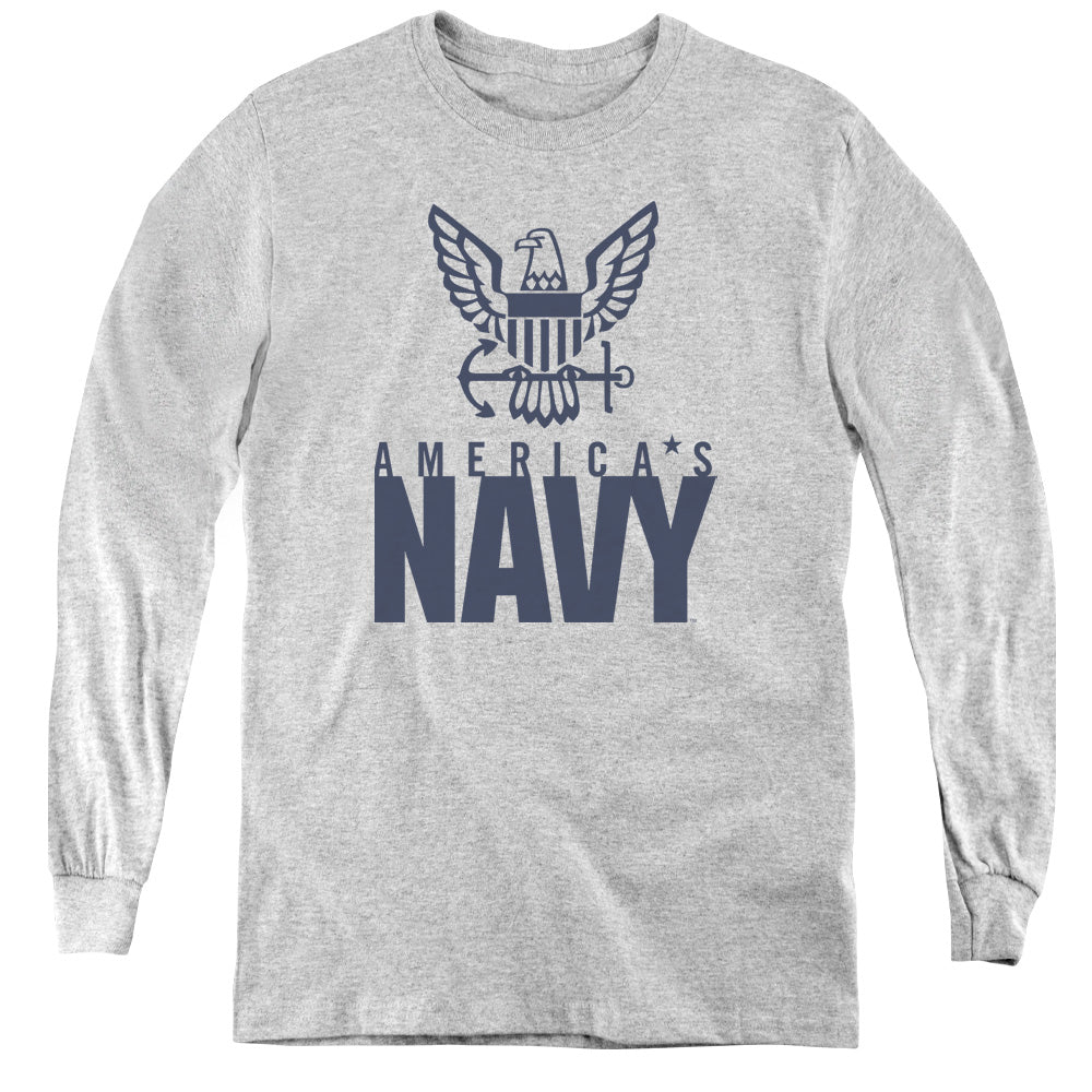 U.S. Navy Eagle Logo Youth Long Sleeve T-Shirt