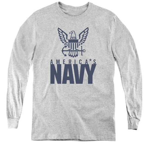 U.S. Navy Eagle Logo Youth Long Sleeve T-Shirt