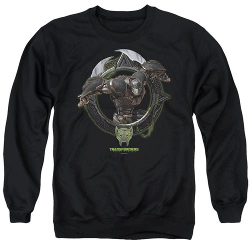 Transformers Optimus Primal Circle Frame Crewneck Sweatshirt