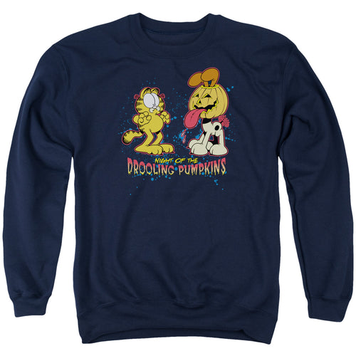 Garfield Drooling Pumpkins Crewneck Sweatshirt