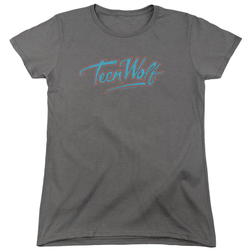 Teen Wolf Neon Logo Womens T-Shirt