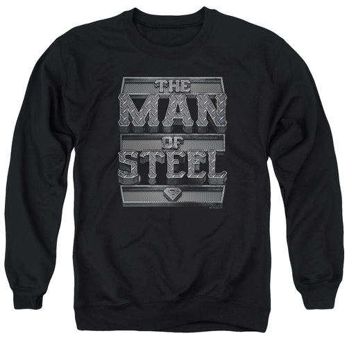 Superman Steel Text Crewneck Sweatshirt