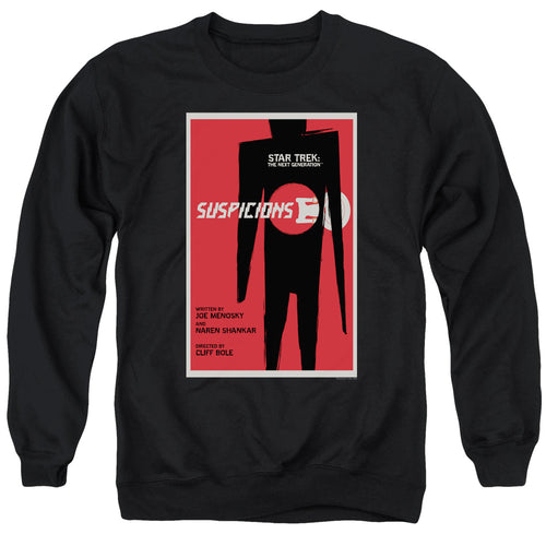 Star Trek Suspicions Black Crewneck Sweatshirt