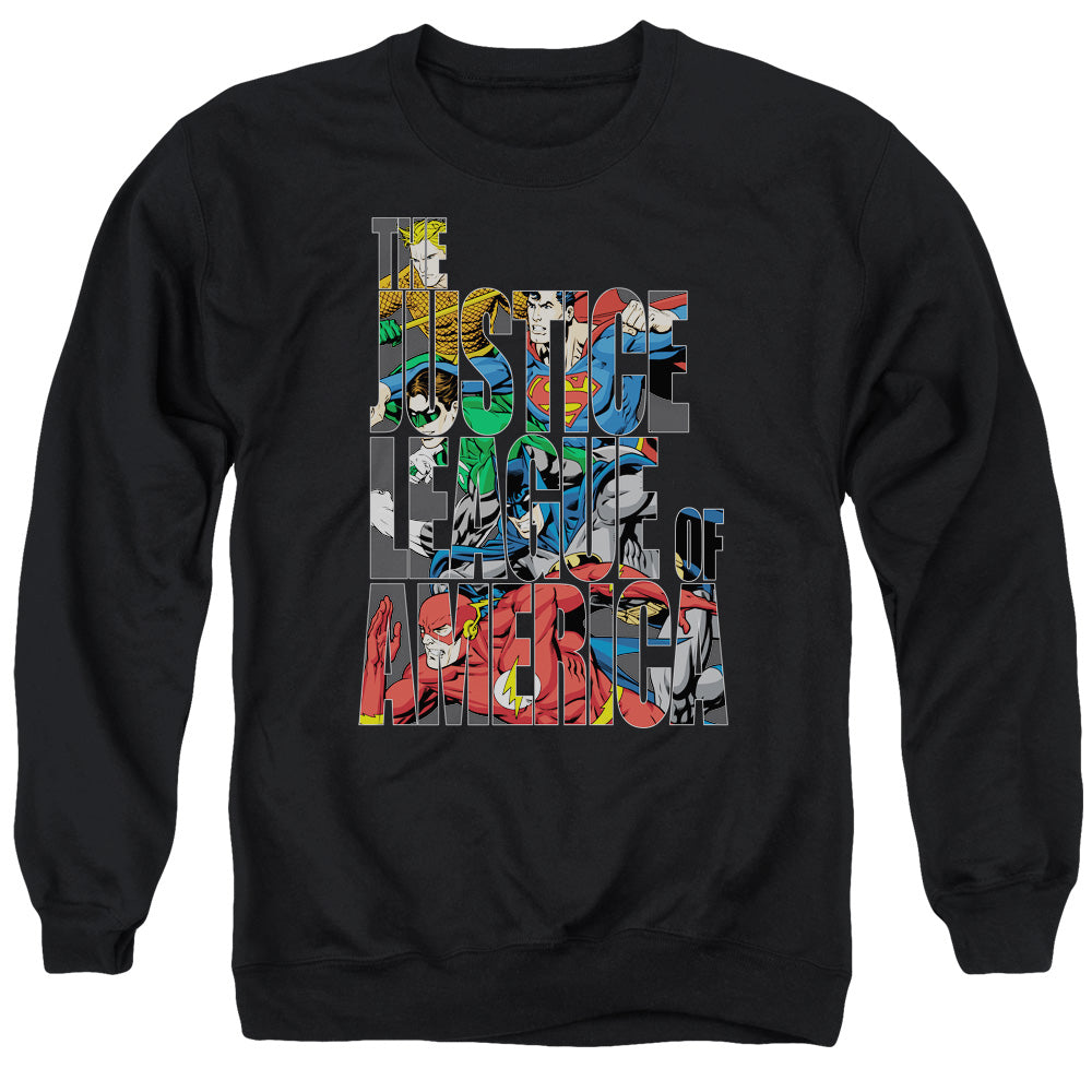 Justice League Lettered League Crewneck Sweatshirt