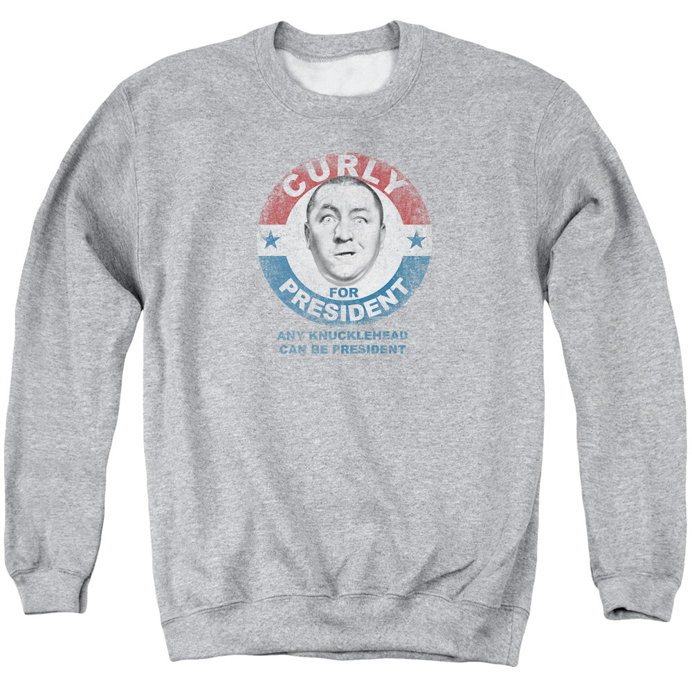 The Three Stooges Curly for President Any Knucklehead Crewneck Sweatshirt