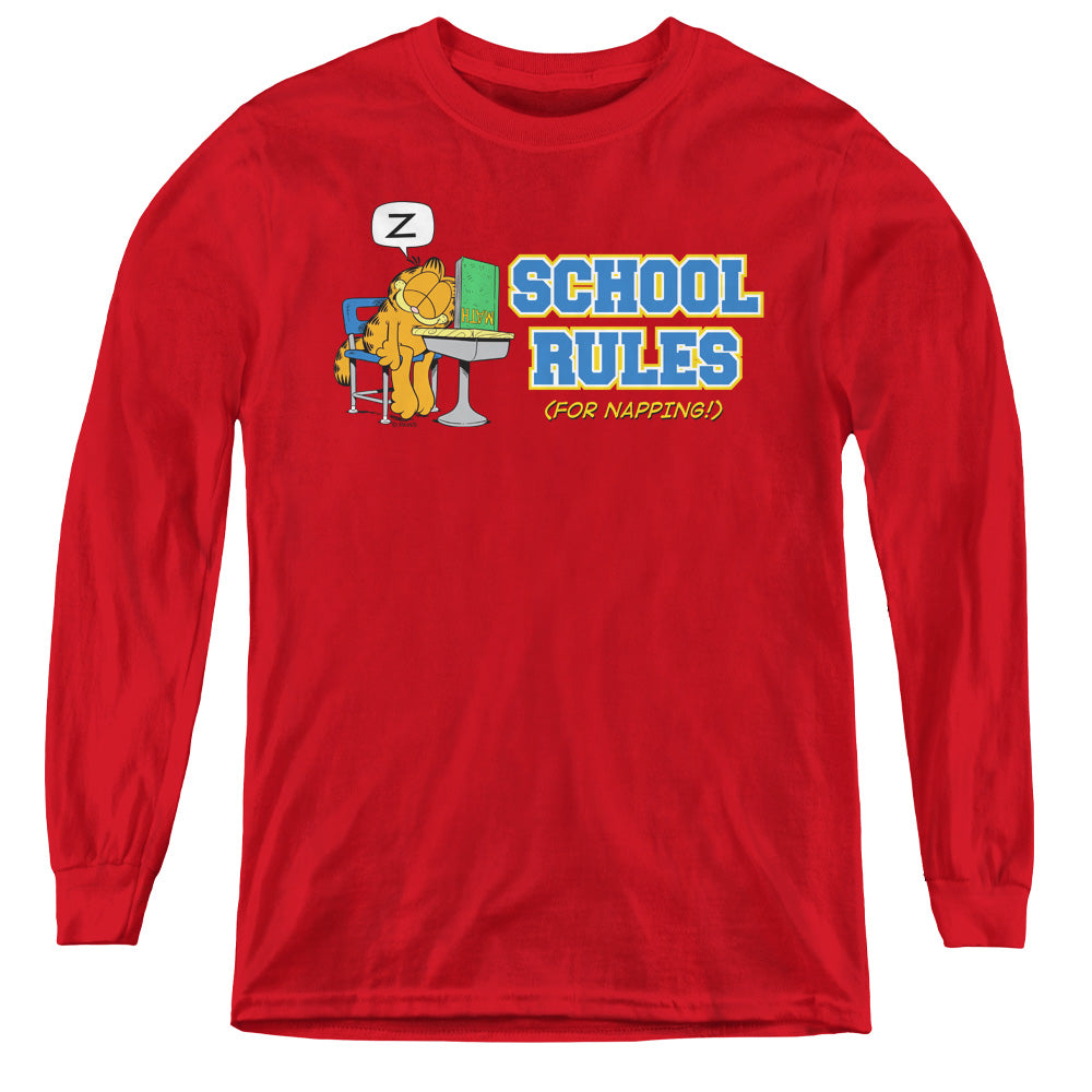 Garfield School Rules Youth Long Sleeve T-Shirt