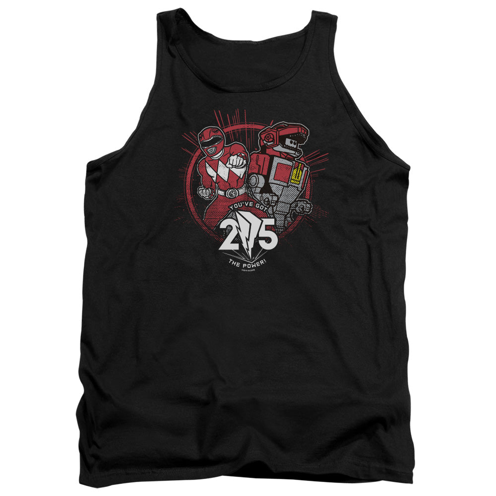 Mighty Morphin Power Rangers Red 25 Tank Top