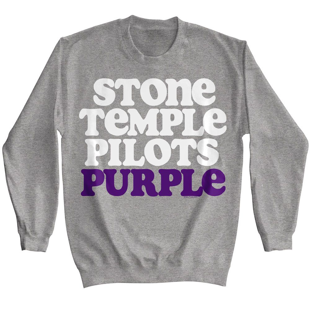 Graphite Stone Temple Pilots sweatshirt featuring Stone Temple Pilots Purple design