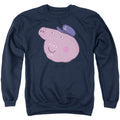 Peppa Pig Grandpa Pig Face Crewneck Sweatshirt