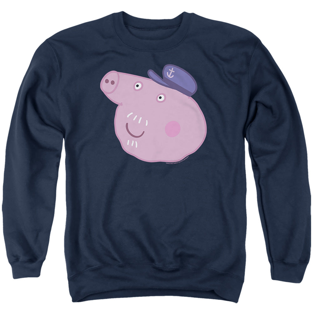 Peppa Pig Grandpa Pig Face Crewneck Sweatshirt