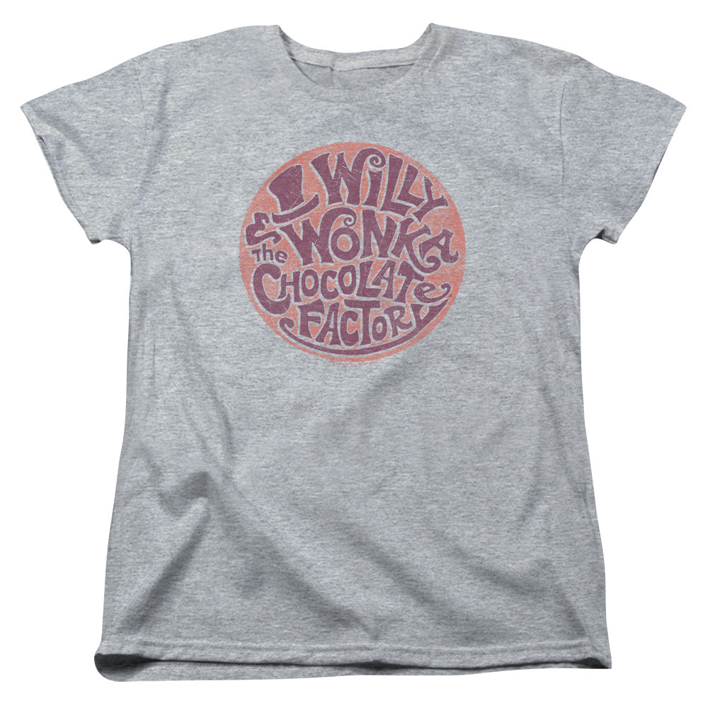 Willy Wonka & the Chocolate Factory Circle Logo Womens T-Shirt