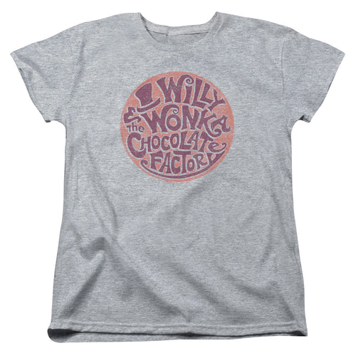 Willy Wonka & the Chocolate Factory Circle Logo Womens T-Shirt