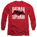 Batman v Superman Silhouette Fight Long Sleeve T-Shirt