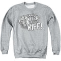 The Princess Bride Not a Witch Athletic Heather Crewneck Sweatshirt