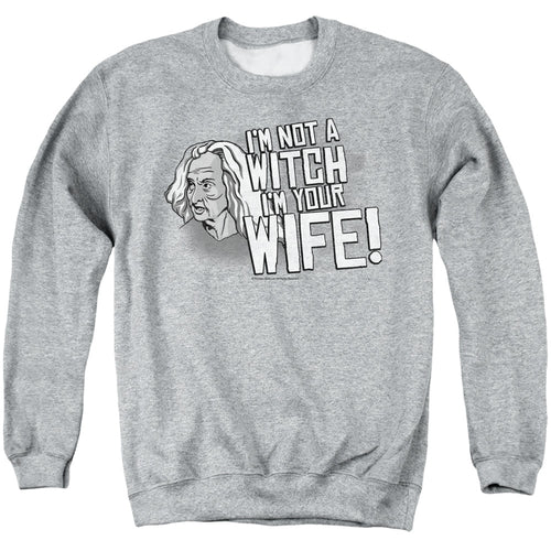 The Princess Bride Not a Witch Athletic Heather Crewneck Sweatshirt