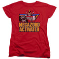 Mighty Morphin Power Rangers Megazord Activated Womens T-Shirt