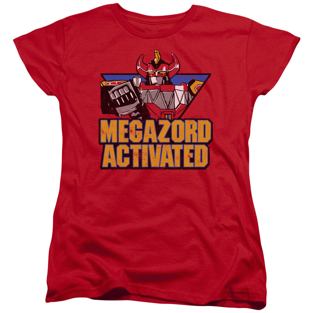 Mighty Morphin Power Rangers Megazord Activated Womens T-Shirt