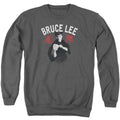 Bruce Lee Ready Charcoal Crewneck Sweatshirt