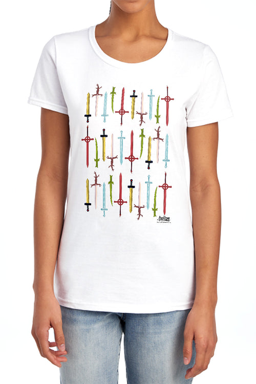 Adventure Time Swords Womens T-Shirt