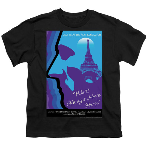 Star Trek We'll Always Have Paris Black Youth/Toddler T-Shirt