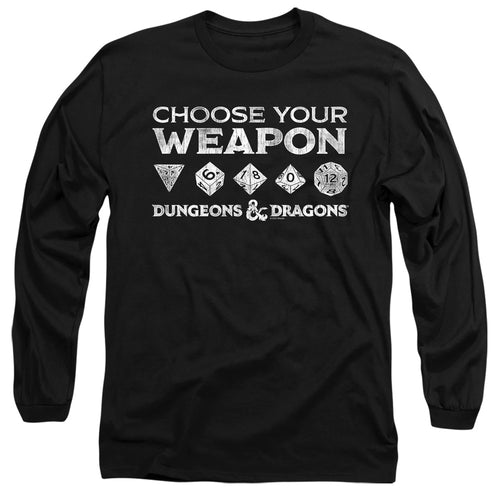 Dungeons & Dragons Choose Your Weapon Dice Long Sleeve T-Shirt