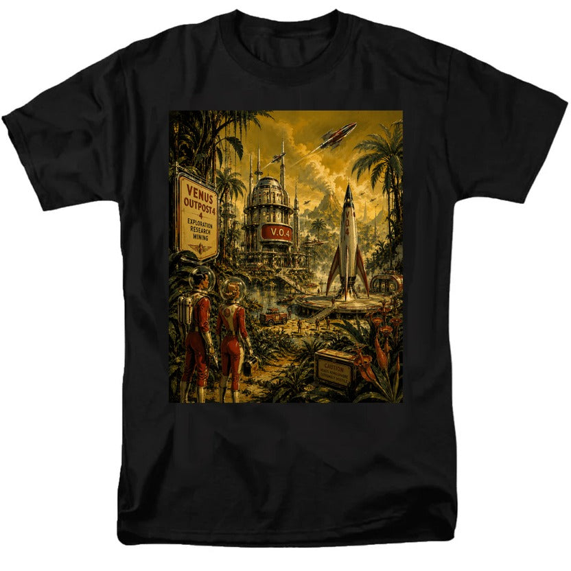 Life on Venus Black t-shirt
