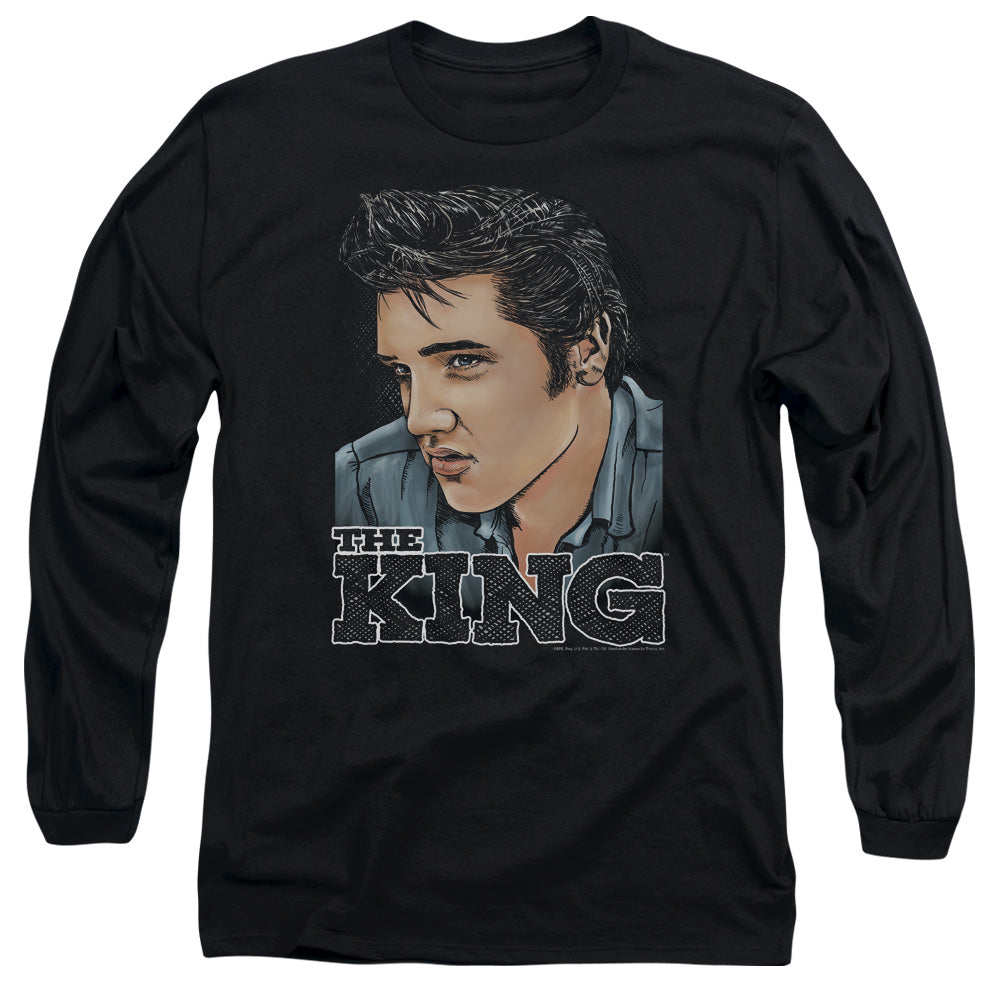 Elvis Presley Graphic King Long Sleeve T-Shirt