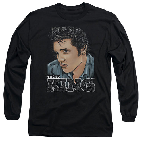 Elvis Presley Graphic King Long Sleeve T-Shirt