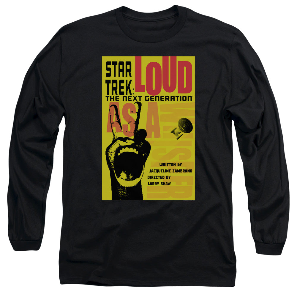 Star Trek Loud as a Whisper Black Long Sleeve T-Shirt