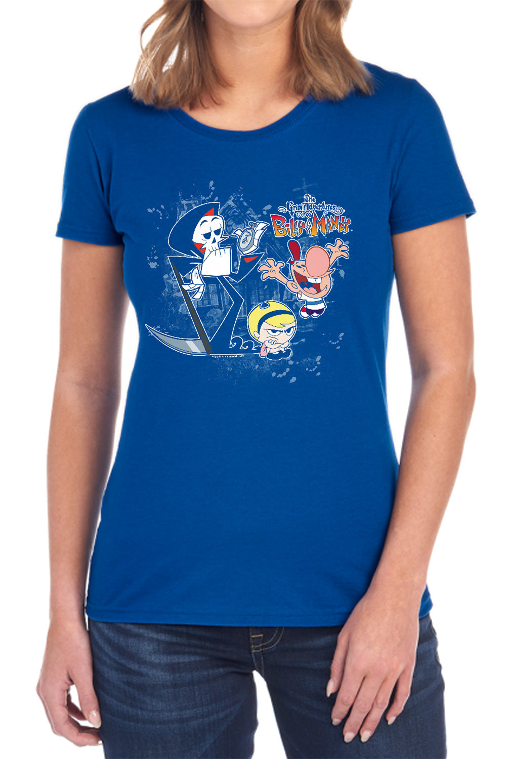 Billy & Mandy Splatter Cast Womens T-Shirt