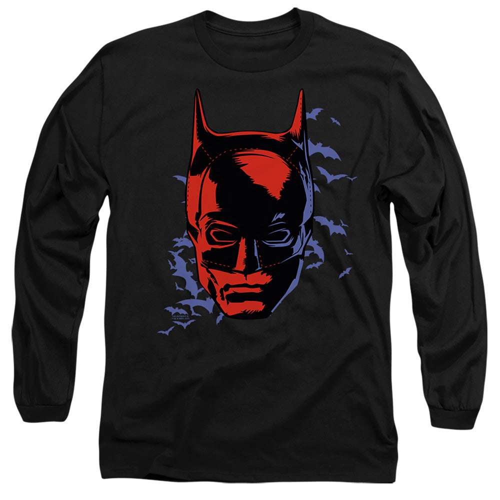The Batman Shadowed Headshot Long Sleeve T-Shirt