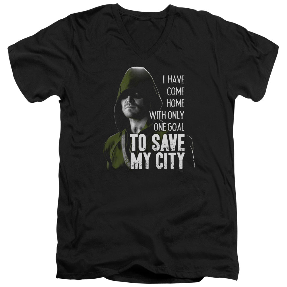 Arrow To Save My City V-Neck T-Shirt