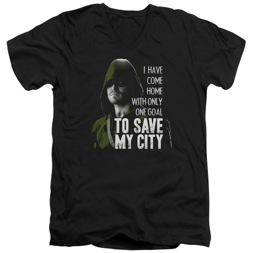 Arrow To Save My City V-Neck T-Shirt