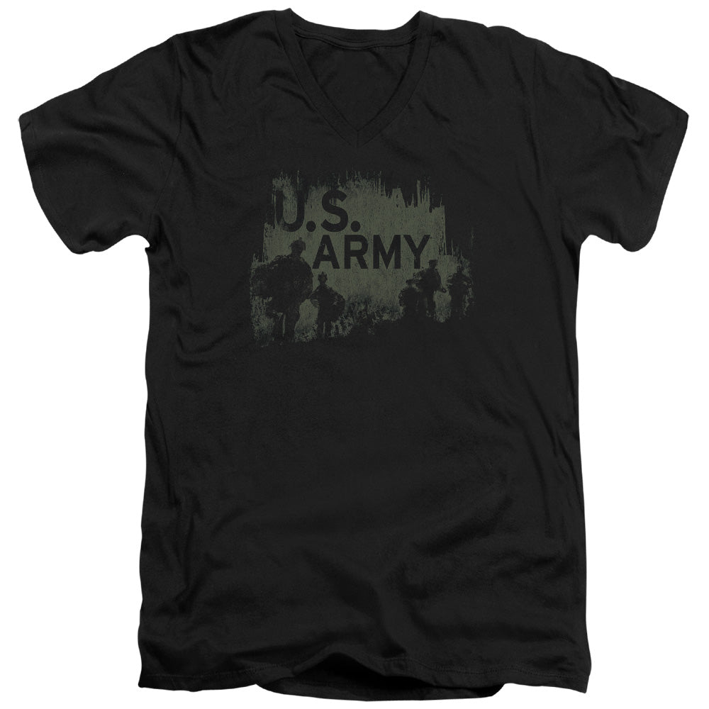 US Army Soldiers Silhouette V-Neck T-Shirt